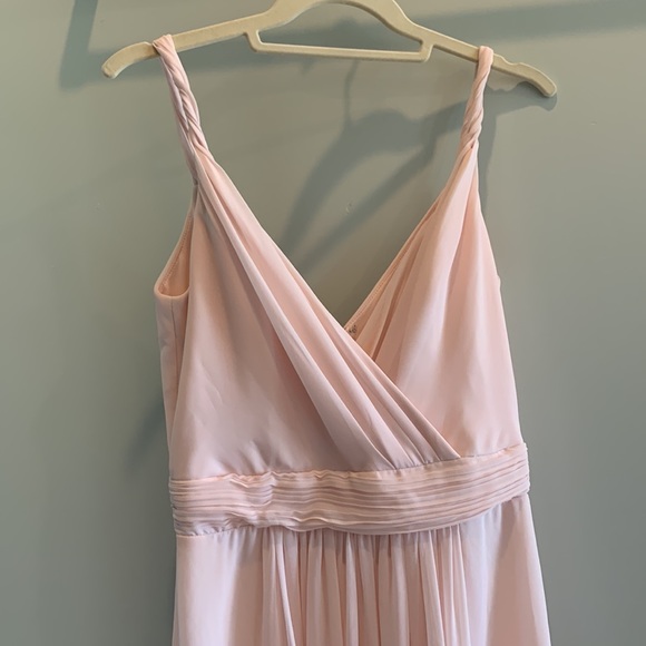 Blush bridesmaids dress worn once for wedding- would be great for parties - Picture 2 of 6